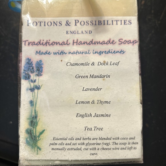 Potions And Possibilities England Handmade Soap-‎ 6 80g Bars - Picture 5 of 6